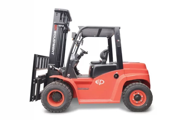 Погрузчик вилочный дизельный EP Equipment CPCD70T8 OPTIMAL SERIES (Mitsubishi, 3F430, PT, SS + POS, кабина с отопителем)