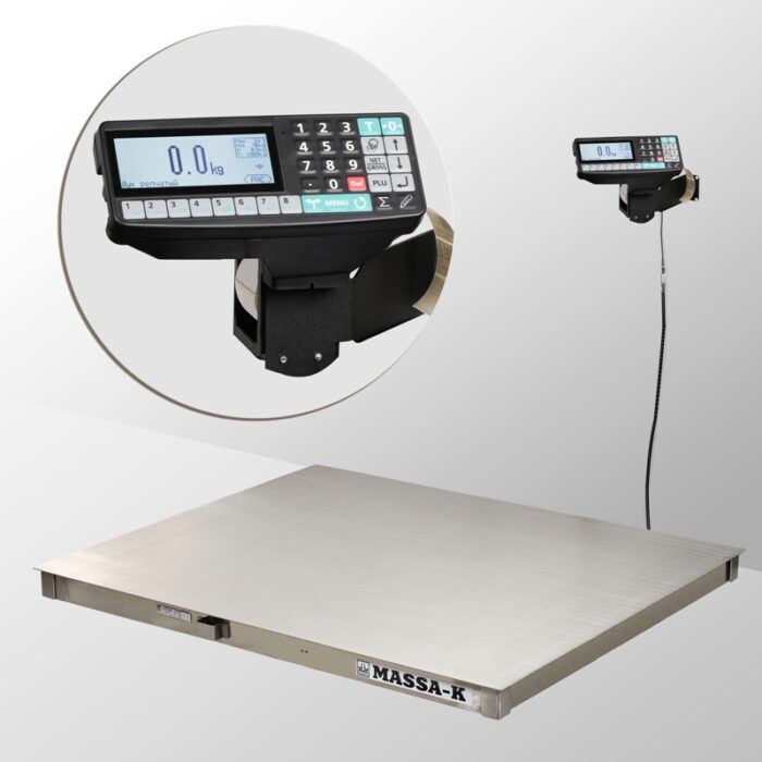 Фото 1 - Весы платформенные МАССА-К 4D-PM-15/15-1000-RP с печатью этикеток.